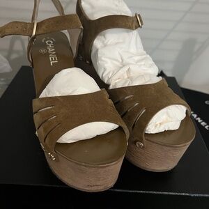 Chanel Suede Sandals